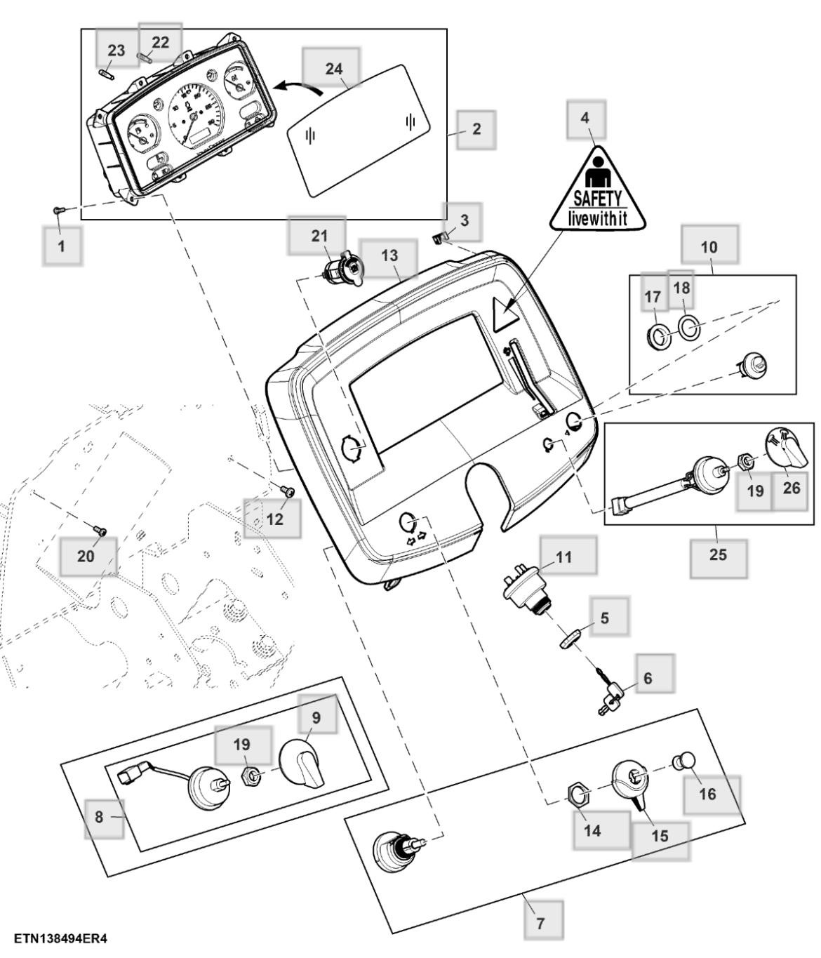 Cụm đồng hồ  (-031207) - ST914758